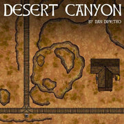 Desert Canyon - Dungeons By Dan, Modular terrain and dungeon tiles for tabletop games using battle maps.